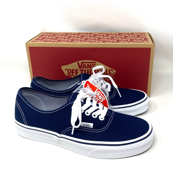 VANS Authentic Canvas Blue White Low Top Women's Sneakers Size Skate VN000EE332D - Picture 3 of 11